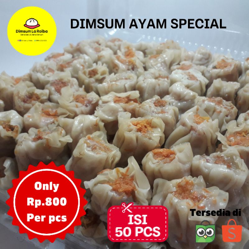 

Dimsum Ayam Special Murah Isi 50 Pcs dengan Saus