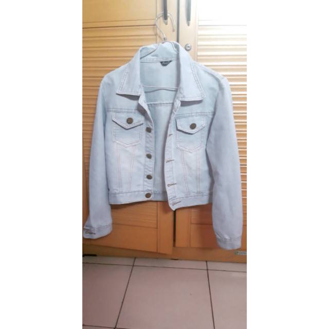 JAKET JEANS / CROP DENIM (LIGHT BLUE)