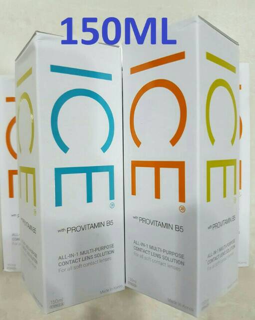 Cairan Softlens ICE 150ml / cairan pembersih soflen Ice 150ml with Provitamin B5 / air pencuci softlens