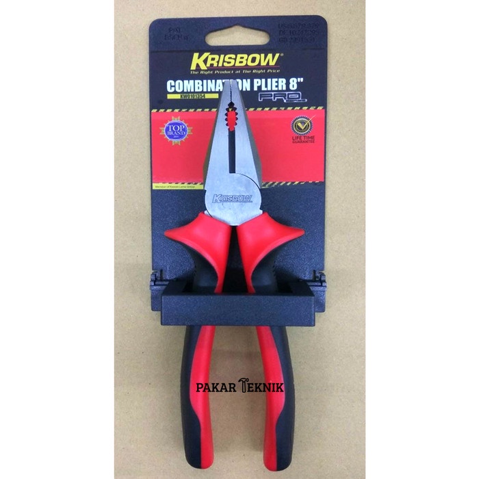 Tang - Tang Kombinasi 8 Inch / Combination Plier 8" Red Krisbow