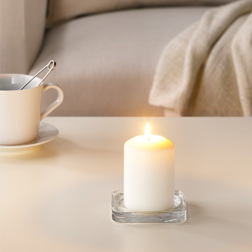 LATTNAD Lilin blok tanpa aroma 10 cm alami