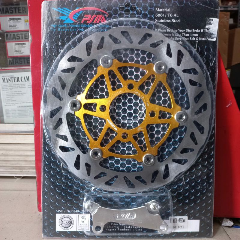 Disk Piringan Cakram Floating PSM 260 Plus Bracket Beat Scoopy Vario