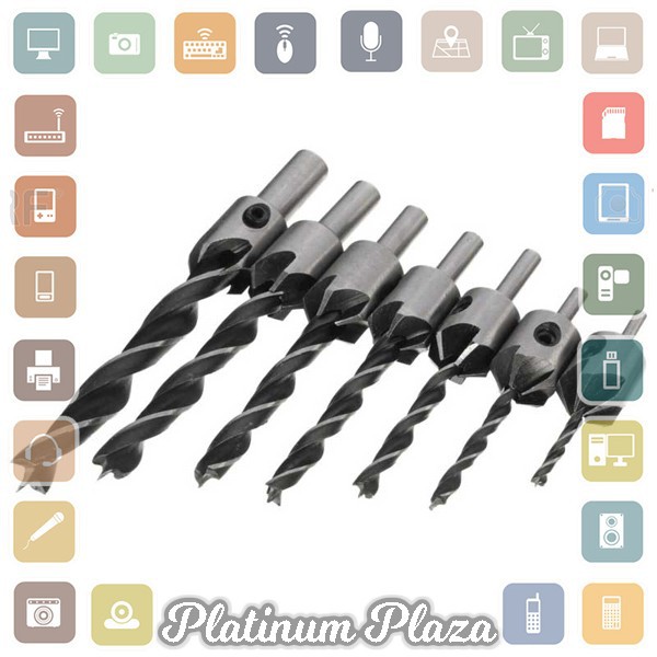 Mata Bor Drill Bit Countersink HSS 3-10mm 7 PCS - QST-K13`JFFXCY-