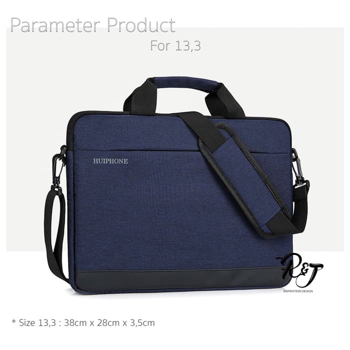 Tas Laptop / SoftCase / Sarung / Slempang Huiphone 13.3inch - Dark Blue waterproof