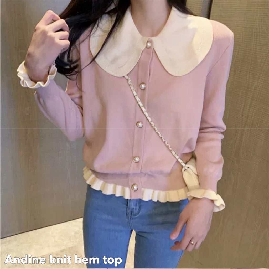 Andine knit hem top -Thejanclothes