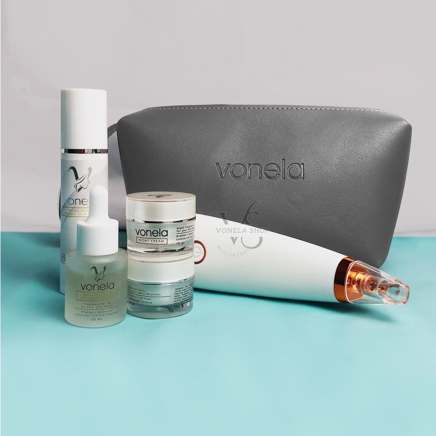 Promo Paket skincare Vonela series I Free alat Vacum komedo + Free POUCH I Terbatas