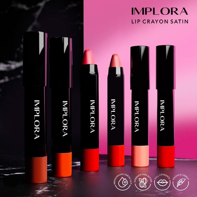 Implora Lip Crayon Satin | lipstik lipstick