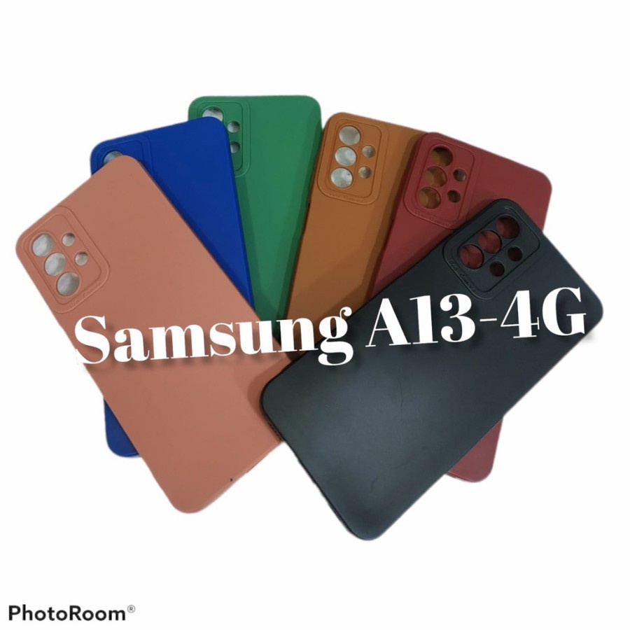 SAMSUNG A13 4G CASE COLOUR SOFTCASE FULL WARNA SOFT SILIKON KARET PROKAMERA CASING PROTECT CAMERA COVER PELINDUNG KAMERA