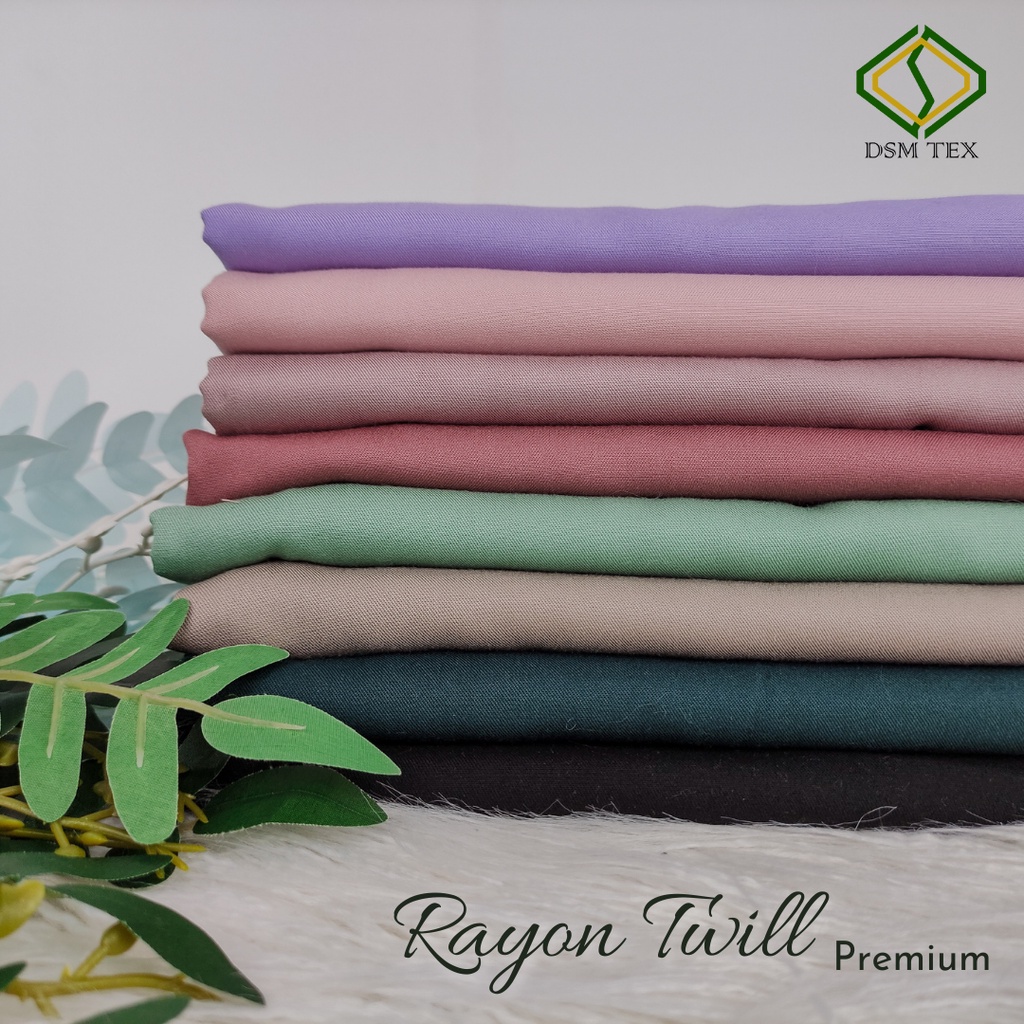 Kain Rayon Twill Ultrafine Lembutnya bikin Kulit merasa nyaman