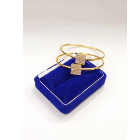 gelang bangle single mp S925 / perhiasan perak 925 berlapis emas