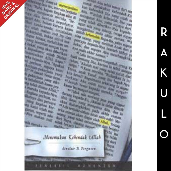 Buku Menemukan Kehendak Allah - Sinclair B. Ferguson