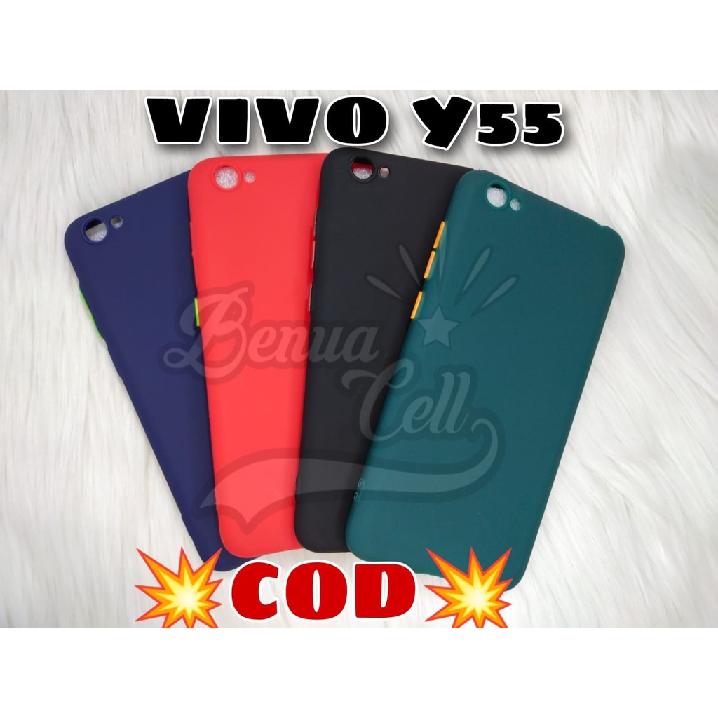 CASE VIVO Y55 -VIVO V15 PRO -VIVO V23E // SOFTCASE PROTECTION MACARON PELINDUNG KAMERA - BD