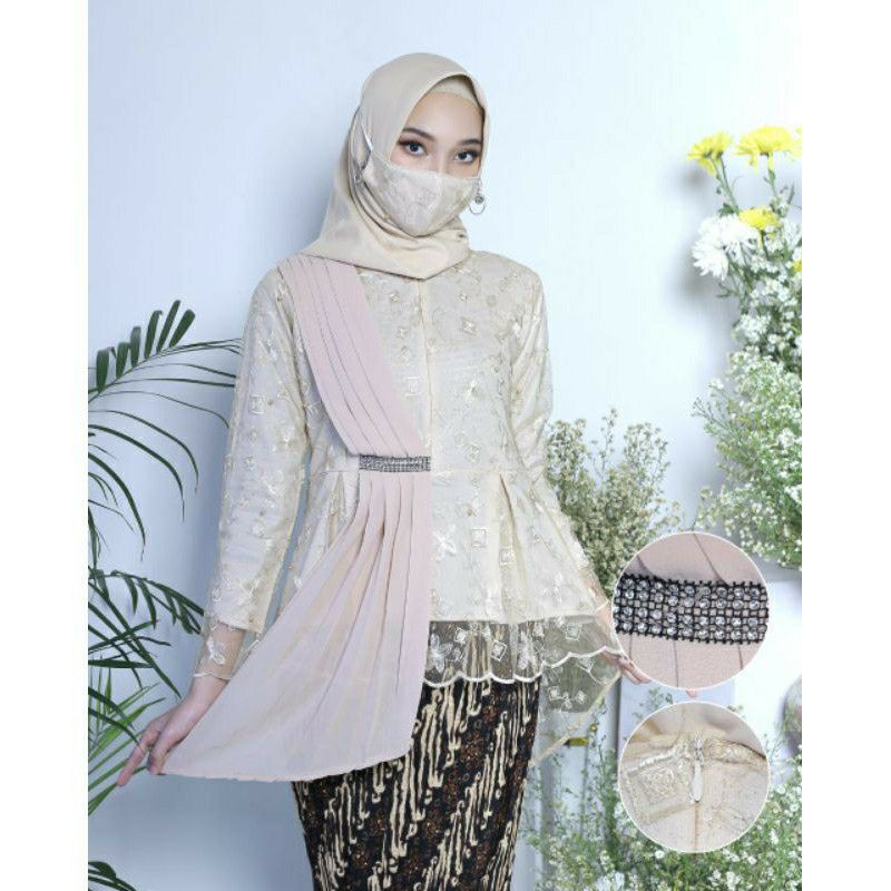 KEBAYA ORIGINAL //KEBAYA AURORA SELENDANG free masker