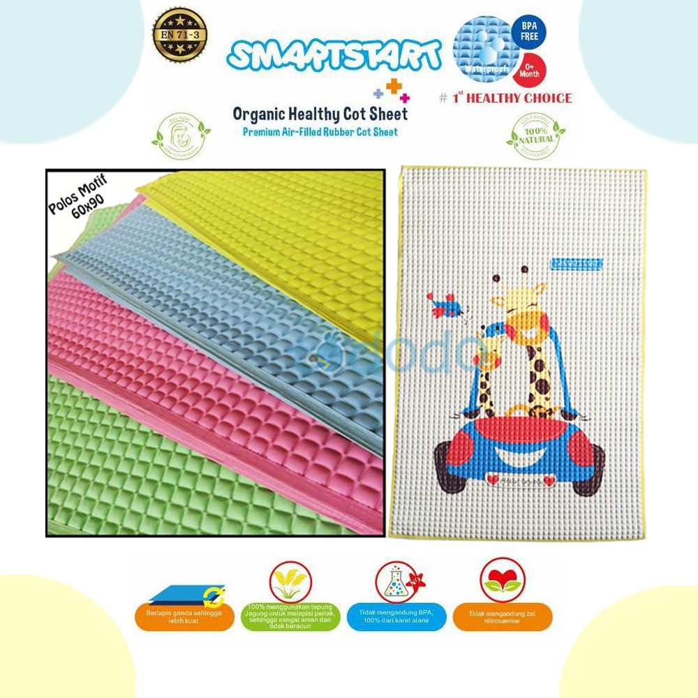 Perlak Alas Ompol Bayi Karet Smartstart Ondo Motif