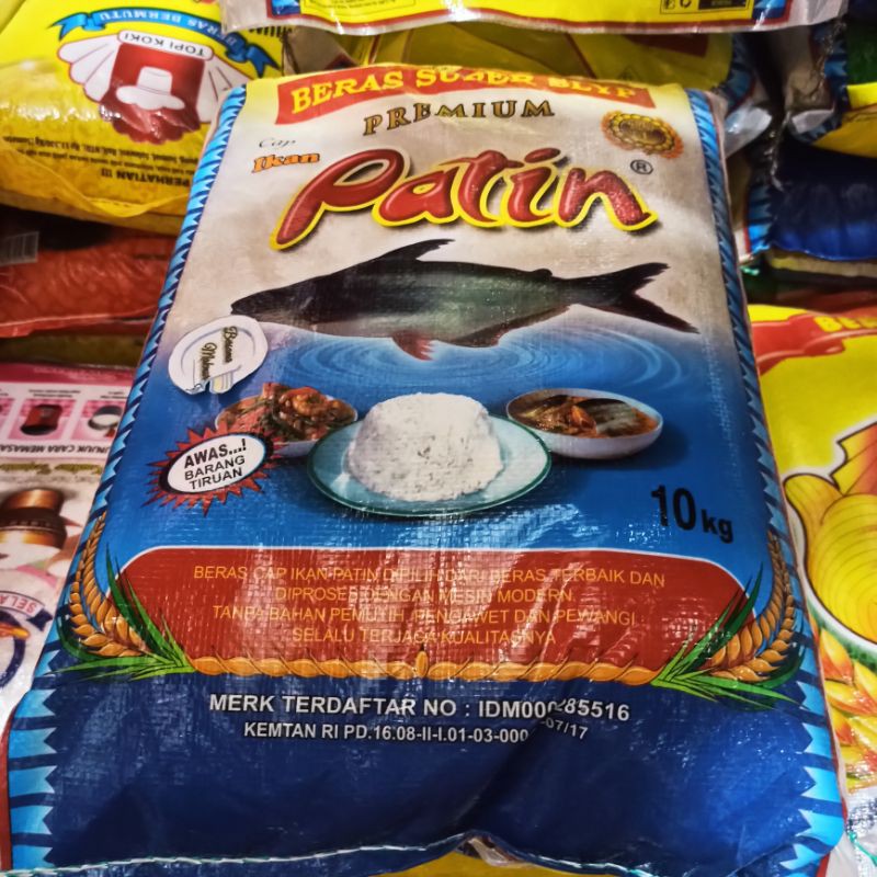 

Beras Premium Cap Ikan PATIN 10 kg pulen