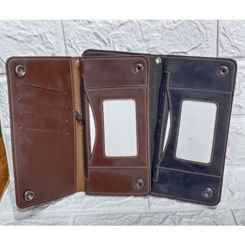Dompet panjang pria bahan kulit sintetis harga ekonomis
