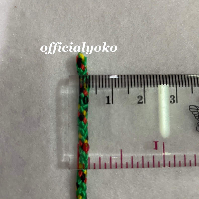 Tali corak / tali prusik -/+ 4mm buat gelang per bungkus (tidak elastis)