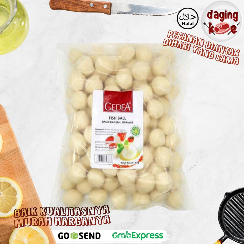 

Cedea Baso Ikan (isi 100 ) bakso ikan siap saji 1 kg DK222