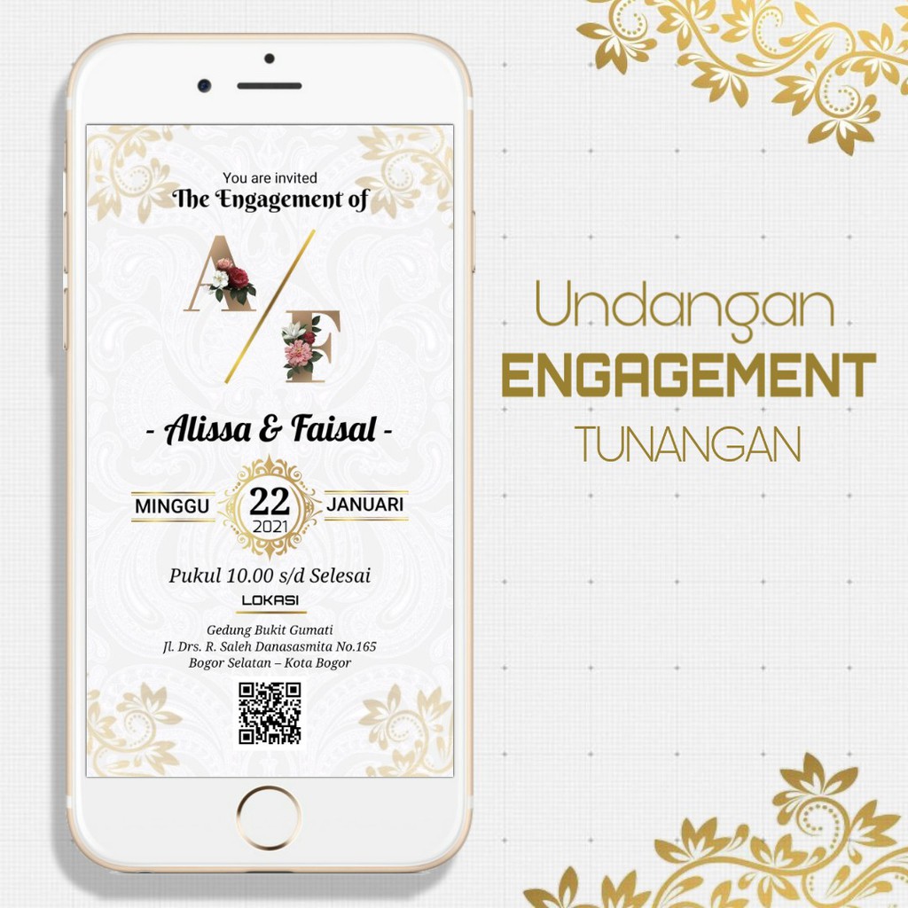 Jual Undangan Digital Video Lamaran Engagement | Shopee Indonesia