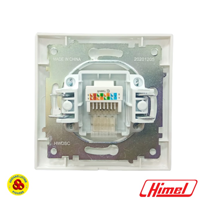 Himel Stop Kontak Data Cat5 Type Style Series HWDSC Single Modul Cat5e