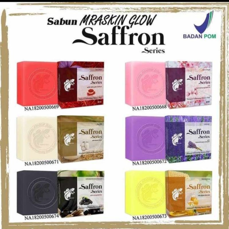 SABUN MRASKIN GLOW SAFFRON SERIES (ORIGINAL&BPOM)