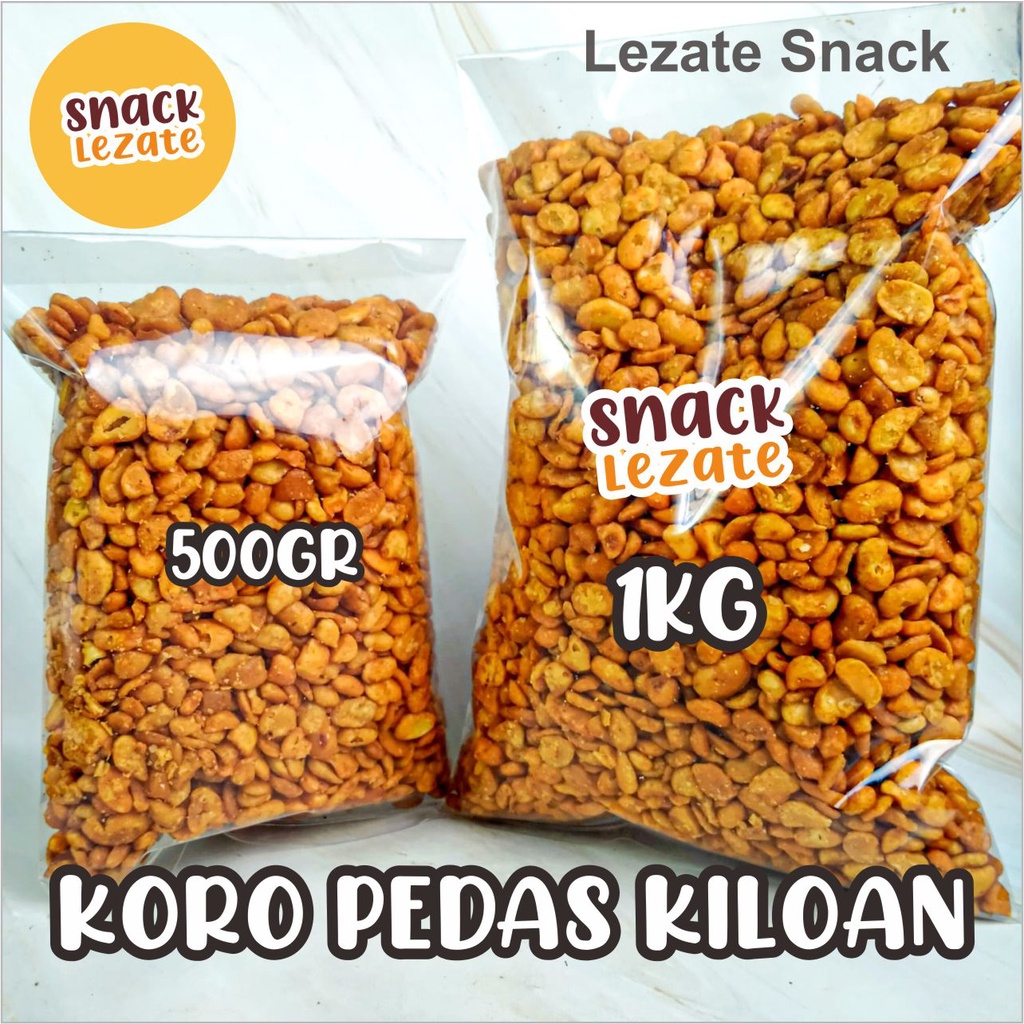 

Kacang Koro Bali 1 Kg Rasa Pedas Balado Murah / Kacang Koro Kupas / Kacang Koro Kiloan / Lezate Snack