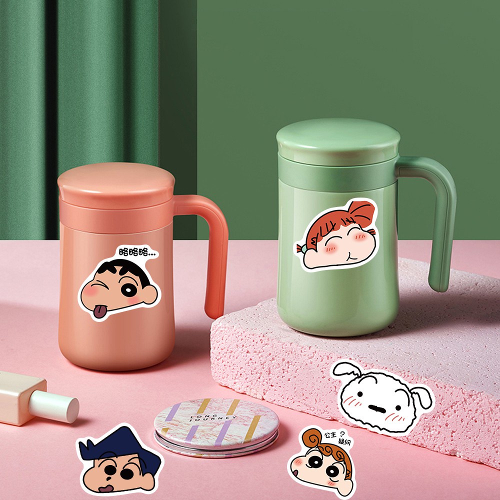 50pcs Cartoon Stickers Crayon Shinchan Sticker for Luggage Skateboard Phone Laptop Moto Bicycle Guitar Stickers/DIY Scrapbooking