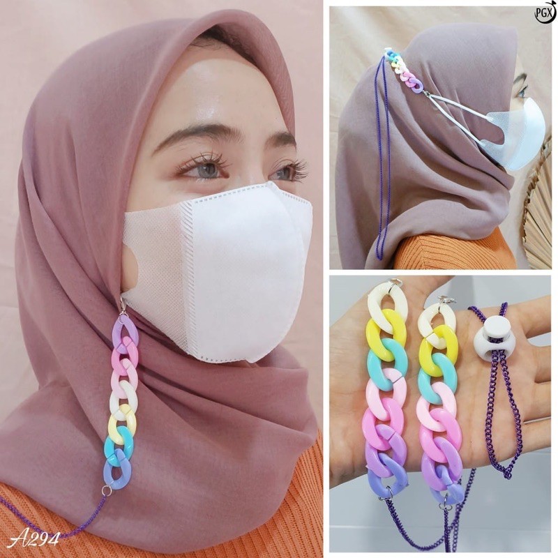 [ ECER ] KONEKTOR + STRAP MASKER 2in1 ( 2 FUNGSI )