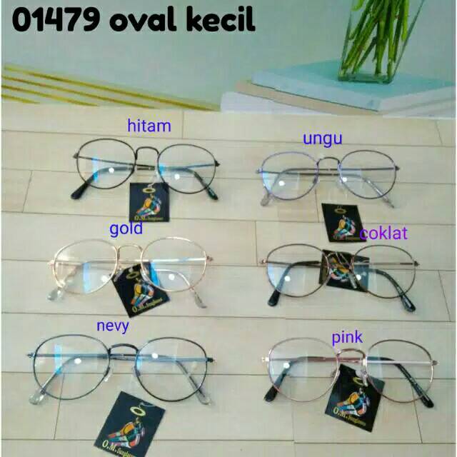 Kacamata Oval Kecil Model Korea Kode 01479 D =4,7