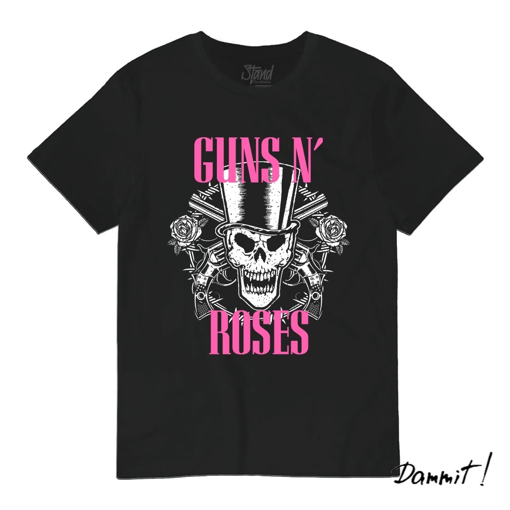 KAOS GUNS N ROSES - KAOS BAND PREMIUM - HITAM - S, M, L, XL, XXL.