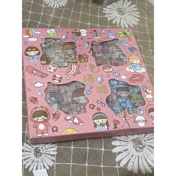 

[1 Lembar] 100 pcs Stiker Box PVC anti air Holiday Girl untuk Journaling, Scrapbook, Hiasan, dan Aestethic