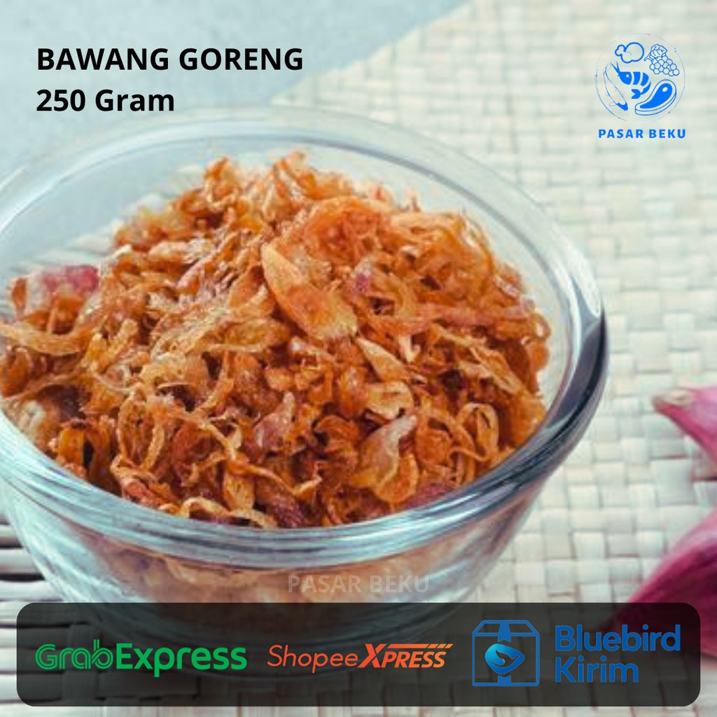 

Bawang Goreng 250 Gram Topping Pasar Beku Padang