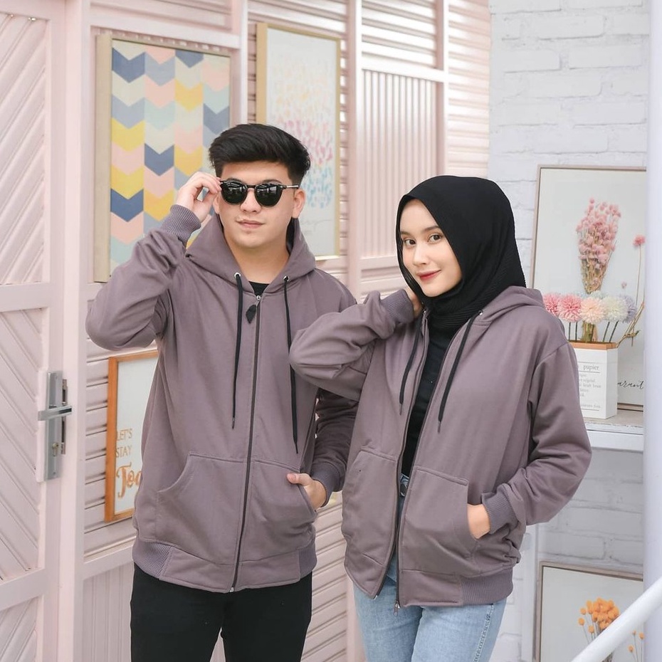 SONYA Hoodie Zipper II SONY JAKET POLOS  Zipper II HOODIE POLOS PRIA DAN WANITA II 15Wrn Sz M- L XL