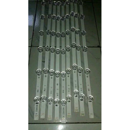 BACK LIGHT ORI LG 6 VOLT 6 KANCING  LAMPU LAYAR LED TV LG ORI