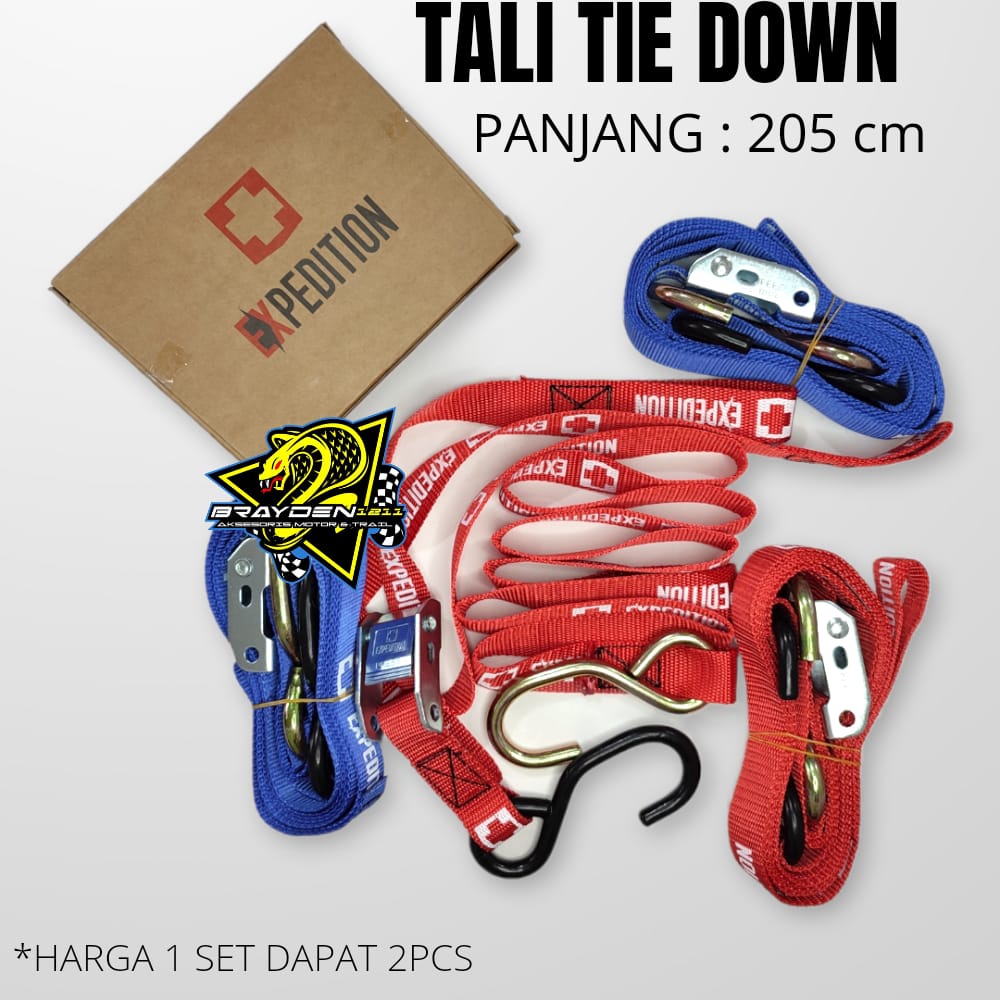 Tali Pengikat Tie Down Straps Motocross Trail Grasstrack Adventure expedition