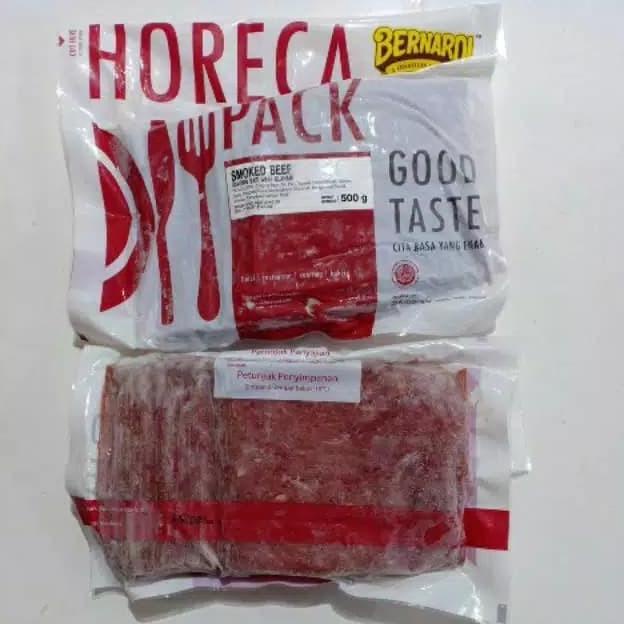 

MAKANAN BEKU / BERNARDI SMOKED BEEF 500GR KOTAK NON COD