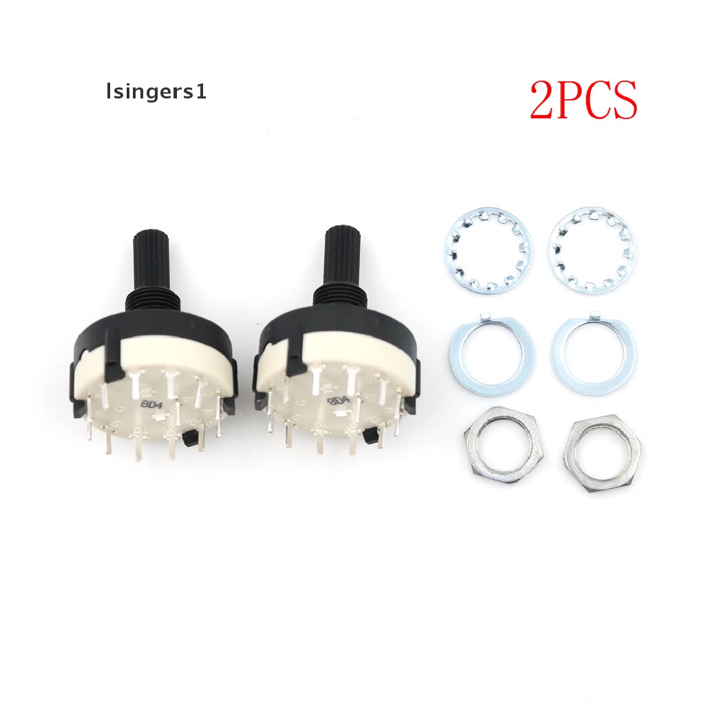 (lsingers1) 2pcs RS26 Switch Putar Channel 1 Pole Posisi 12 Selectable