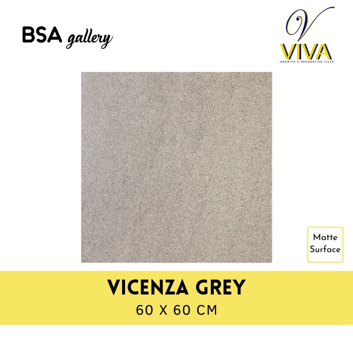 GRANIT VIVA 60X60 VICENZA GREY / GRANITE TILE MATTE SURFACE RUSTIC