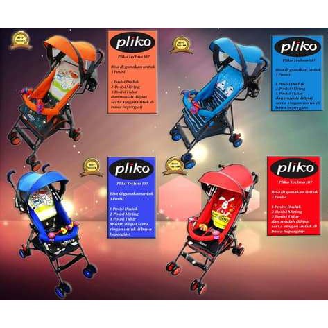 Stroller Pliko Techno / Stroller Bayi Pliko Techno / Baby Stroller Buggy Techno