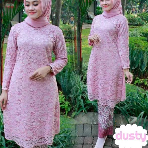 Paling Diminati.. STELAN KEBAYA BROKAT M-XXXL JUMBO TUNIK BRUKAT JUMBO  KEBAYA JUMBO BAJU BROKAT KEB