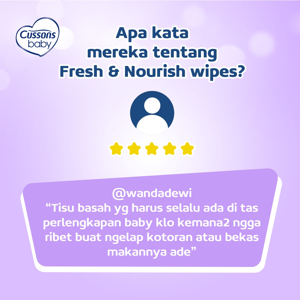 Cussons Wipes Tissue Basah Tisu Baby Wipe Tissu Newborn Perlengkapan Bayi Baru Lahir New Born 50 S Murah Mandi Ganti Popok Peralatan BunBunBabyShop