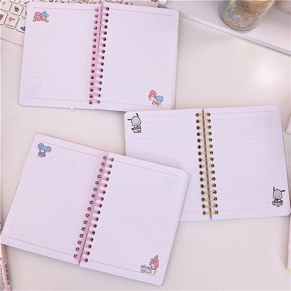 Lanfy Coil Notebook Portable Kantor Suppily Sekolah Buku Latihan Siswa Notebook Notepad Melody Planner Diary Book A6 Notebook