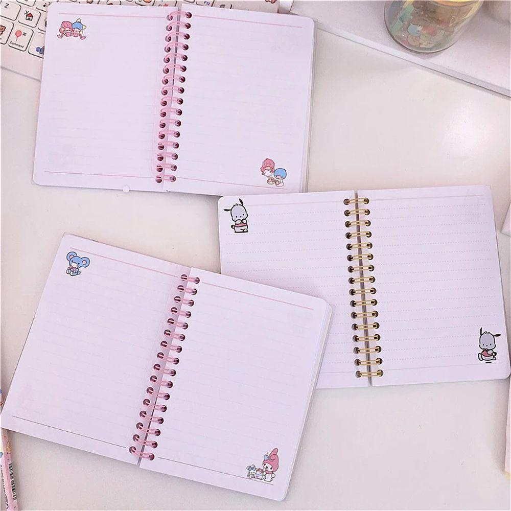 Lanfy Coil Notebook Portable Kantor Suppily Sekolah Buku Latihan Siswa Notebook Notepad Melody Planner Diary Book A6 Notebook