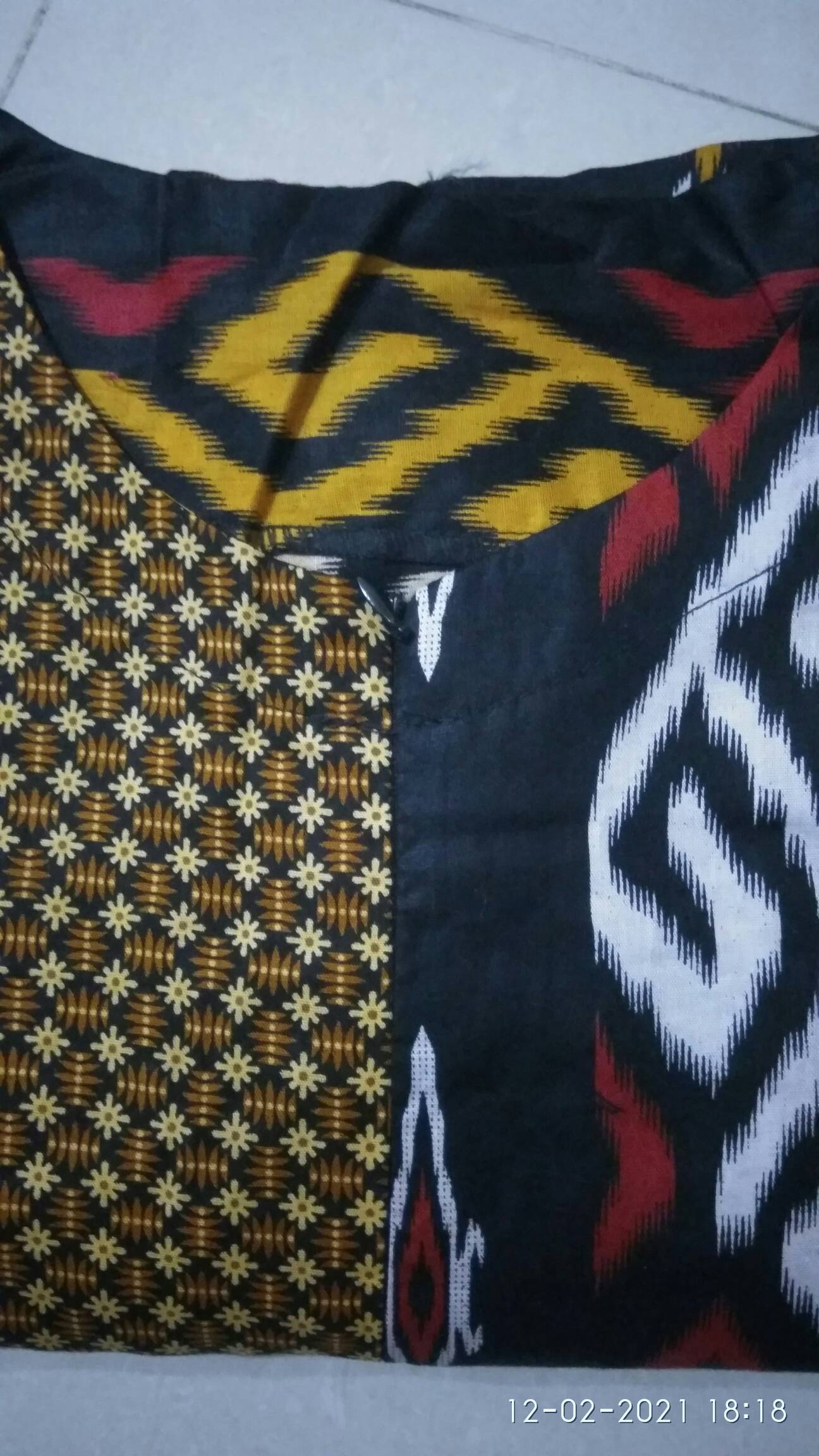 Ms Gamis Batik Sriwedari Maxi Bumil/busui Katun Sogan Allsize Ld 104..