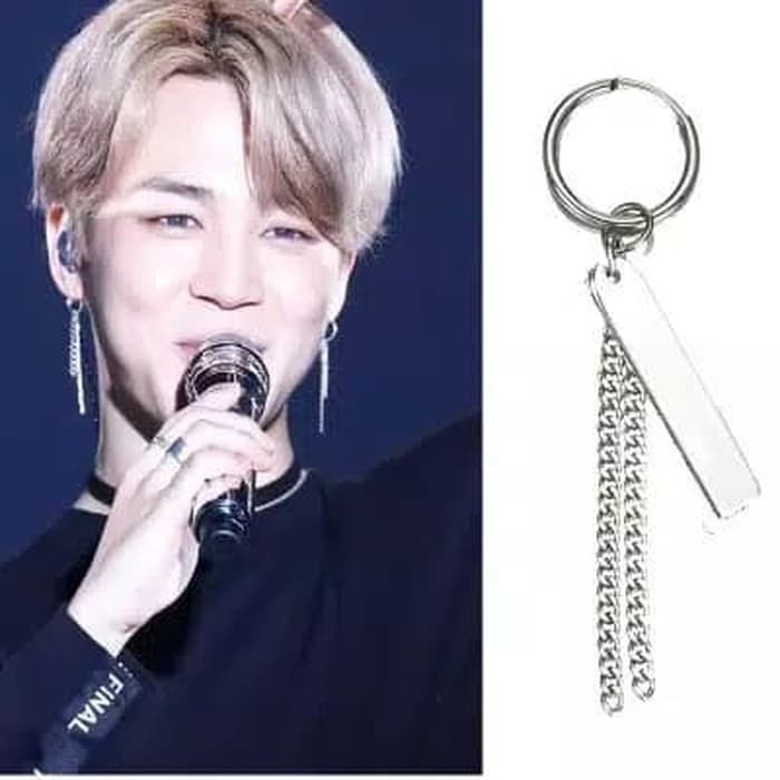 EE0473 - Anting JEPIT Tanpa Tindik Pria Wanita Kpop Korea BTS EXO GOT7