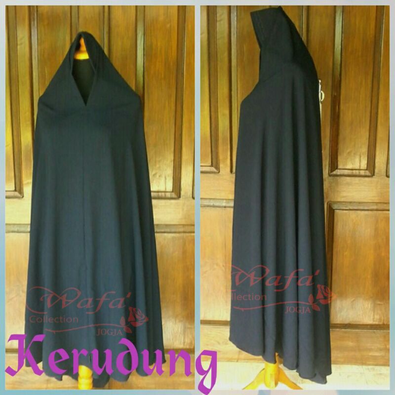 Khimar /kerudung besar (biasa) free cadar tali by wafa' collection
