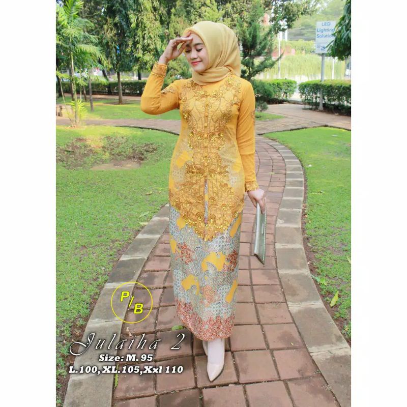 PROMOOO SETELAN KEBAYA PAYET BORDIR/KEBAYA AKAD PUTIH/KEBAYA PAYET TERLARIS