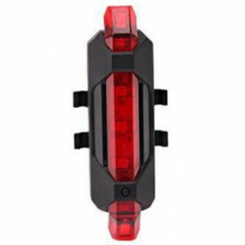 TaffLED Defensor Lampu Sepeda 5 LED Taillight Rechargeable - DC-918 -Red