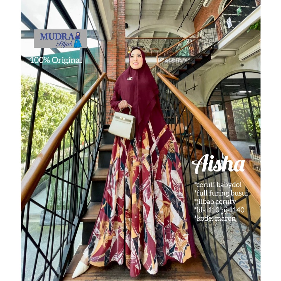 Gamis Syari Set Aisha Ori Mudra