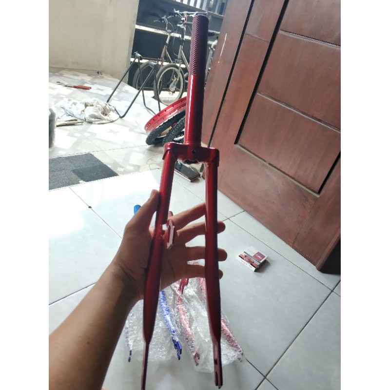 fork ukuran 20 baru - fork sepeda mini - fork minion - fork minitrek